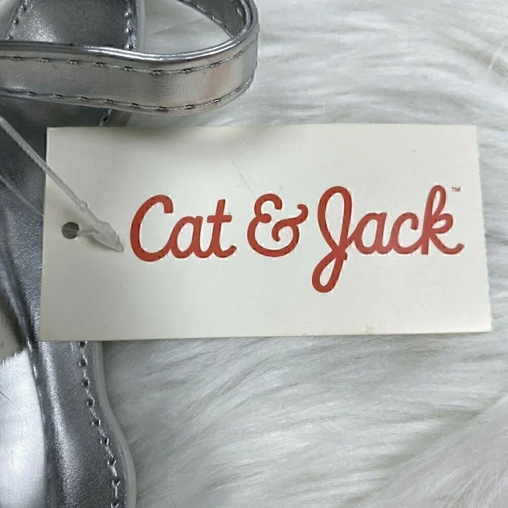NEW Cat & Jack Mermaid Shell Purse Glitter Metallic Silver Turquoise Vinyl